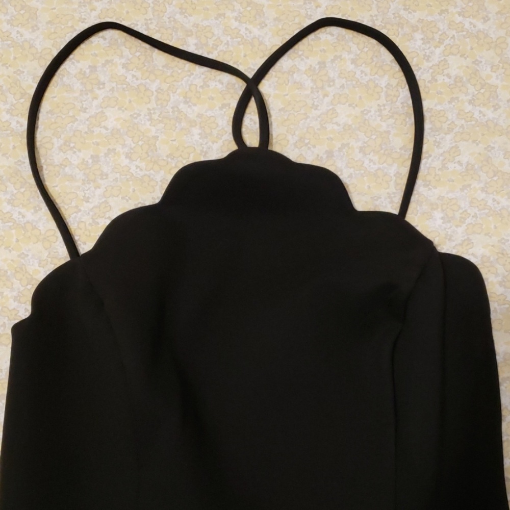 Lulus Black Backless Skater Dress - Picture 2 of 4